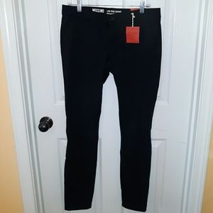 Mossimo skinny low rise black pants
